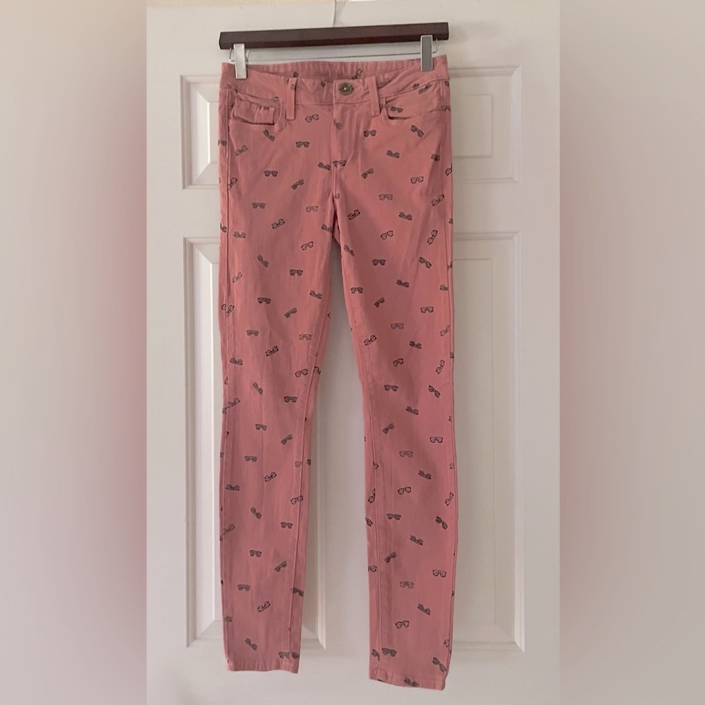 Paige Verdugo Ankle Ultra Skinny Sunnies Coral Mid Rise Jeans 28. Runs small